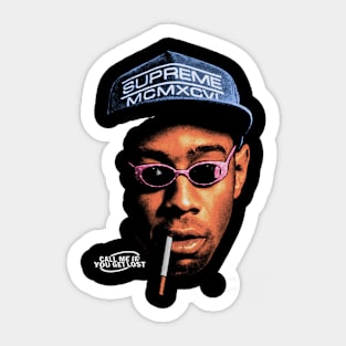 Tyler The Creator Big Face Smoker Sticker